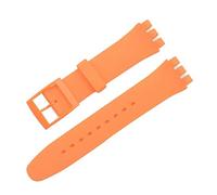 Tyogeephy Bracelet Compatible avec Swatch 16mm 17mm 19mm 20mm, Bande de Remplacement en Silicone Souple Sport Strap pour Swatch Smart Watch