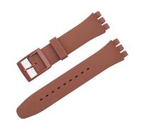Tyogeephy Bracelet Compatible avec Swatch 16mm 17mm 19mm 20mm, Bande de Remplacement en Silicone Souple Sport Strap pour Swatch Smart Watch