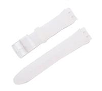 Tyogeephy Bracelet Compatible avec Swatch 16mm 17mm 19mm 20mm, Bande de Remplacement en Silicone Souple Sport Strap pour Swatch Smart Watch