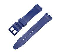 Tyogeephy Bracelet Compatible avec Swatch 16mm 17mm 19mm 20mm, Bande de Remplacement en Silicone Souple Sport Strap pour Swatch Smart Watch