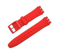 Tyogeephy Bracelet Compatible avec Swatch 16mm 17mm 19mm 20mm, Bande de Remplacement en Silicone Souple Sport Strap pour Swatch Smart Watch