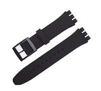 Tyogeephy Bracelet Compatible avec Swatch 16mm 17mm 19mm 20mm, Bande de Remplacement en Silicone Souple Sport Strap pour Swatch Smart Watch