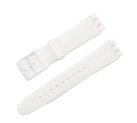 Tyogeephy Bracelet Compatible avec Swatch 16mm 17mm 19mm 20mm, Bande de Remplacement en Silicone Souple Sport Strap pour Swatch Smart Watch