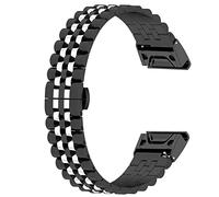 Tyogeephy Bracelet de montre pour Garmin Fenix 7S, 20 mm en acier inoxydable Easy Fit pour Fenix 5S/Fenix 5S Plus/Fenix 6S/Fenix 6S Pro/Fenix 7S/Fenix 7S Solar/Fenix 7S Sapphire Solar