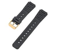 Tyogeephy Bracelet de remplacement en résine 18mm pour Casio AE-1200, AE-1300, AE-1500, WS-1600, CA-500, CA-53 - Étanche, Sport, Montage Facile