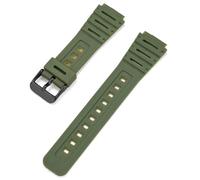 Tyogeephy Bracelet de remplacement en résine 18mm pour Casio AE-1200, AE-1300, AE-1500, WS-1600, CA-500, CA-53 - Étanche, Sport, Montage Facile