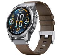 Tyogeephy Bracelet en Cuir Véritable pour Garmin Fenix 5 Plus, 6, 7, 8 - 22mm & 26mm QuickFit, Artisanal Premium en Noir/Marron