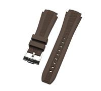 Tyogeephy Bracelet en Silicone pour Omega x Swatch MoonSwatch Snoopy Edition, 20mm Courbé, Confortable, avec Fermoir en Acier Inoxydable