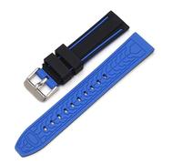Tyogeephy Bracelet en silicone sans fente pour Swatch X Blancpain moonsswatch, Omega x Swatch Blancpain moonsswatch Speedmaster bracelet de remplacement de montre 22mm