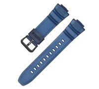 Tyogeephy Bracelet pour Casio MCW-100/MCW-110H/W-S220/HDD-S100/HDD-S100/WV-200/AE-2000, Bracelet Fitness Bande de Remplacement en Silicone Strap Extensible Compatible avec MCW100