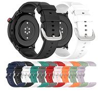 Tyogeephy Compatible avec Amazfit GTR 4/3/3 pro/2e/3 stratoS Bracelet, Silicone Souple Sangle de Remplacement Reglables Sport Accessorie pour Montre Connectée Amazfit GTR 4