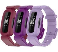 Tyogeephy Compatible avec Fitbit Ace 3 Bracelet Enfants Remplacement Silicone Coloré Caoutchouc Ajustable Sport Bandes Accessoires pour Ace 3 Activity Tracker pour Enfants 6+