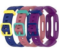 Tyogeephy Compatible avec Fitbit Ace 3 Bracelet Enfants Remplacement Silicone Coloré Caoutchouc Ajustable Sport Bandes Accessoires pour Ace 3 Activity Tracker pour Enfants 6+
