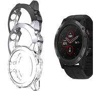 Tyogeephy Compatible avec Garmin Fenix 5X & Garmin Fenix 5X Plus Watch Accessoires Protecteur Coques Mou TPU Antichoc Scratch Resistant Cover Ultra-mince Protecteur Coque Pare-chocs