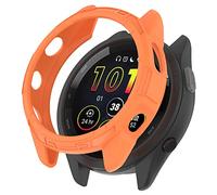 Tyogeephy Compatible avec Garmin Forerunner 265 Trempé,[Anti-Rayures] 9H HD Protection Écran en Verre Trempé TPU Coque Anti-Rayures Case