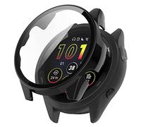 Tyogeephy Compatible avec Garmin Forerunner 265 Trempé,[Anti-Rayures] 9H HD Protection Écran en Verre Trempé TPU Coque Anti-Rayures Case