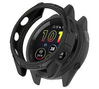 Tyogeephy Compatible avec Garmin Forerunner 265 Trempé,[Anti-Rayures] 9H HD Protection Écran en Verre Trempé TPU Coque Anti-Rayures Case