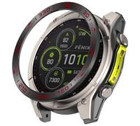 Tyogeephy Compatible avec Garmin Quatix 8 51MM Lunette Anneau Couverture Anti Rayures Protection Acier Inoxydable Métal Lunette Cadran Cadre Cercle Housse de Protection