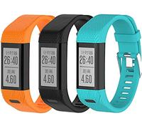 Tyogeephy Compatible avec Garmin Vivosmart HR+ Bracelet Femme homme, Remplacement Silicone Bracelets pour Vivosmart HR Plus, Approach X10, X40
