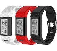 Tyogeephy Compatible avec Garmin Vivosmart HR+ Bracelet Femme homme, Remplacement Silicone Bracelets pour Vivosmart HR Plus, Approach X10, X40