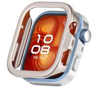 Tyogeephy Compatible avec Huawei Watch Fit 4 Pro Coque, Dur PC Bumper Case avec Protecteur D'écran en Verre Trempé, Antichoc Etui de Protection Couverture Complète PC Cover pour Fit 4 Pro