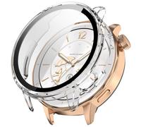 Tyogeephy Compatible avec Oneplus Watch 3 43MM/X2 Mini Cristal Coque Protection Écran, Dur PC Bumper Case avec Protecteur D'écran en Verre Trempé, Antichoc Etui de Protection