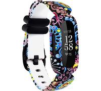 Tyogeephy Compatible avec Silicone Imprimé Sport Bracelet Ajustable Remplacement Bracelet Fitbit Ace 3 for Kids Smart Watch