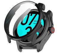 Tyogeephy Compatible avec Ticwatch Pro 5 Enduro Coque, Dur PC Bumper Case avec Protecteur D'écran en Verre Trempé, Antichoc Etui de Protection Couverture Complète PC Cover pour 5 Enduro