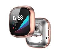 Tyogeephy Coque Compatible avec Fitbit Versa 3/Sense Protecteur d'écran Mou TPU Résistant aux rayures Full Cover pour Versa 3/Sense Smartwatch Accessoires