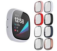 Tyogeephy Coque Compatible avec Fitbit Versa 3/Sense Protecteur d'écran Mou TPU Résistant aux rayures Full Cover pour Versa 3/Sense Smartwatch Accessoires