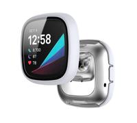 Tyogeephy Coque Compatible avec Fitbit Versa 3/Sense Protecteur d'écran Mou TPU Résistant aux rayures Full Cover pour Versa 3/Sense Smartwatch Accessoires