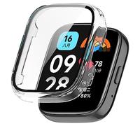 Tyogeephy Coque Compatible pour Redmi Watch 3 Active/Watch 3/3 Lite, Protection Écran Ultra Mince Étui 2 en 1 Case de Protection en TPU Souple Cover pour Redmi Watch 3 Active/Watch 3/3 Lite