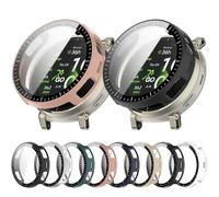 Tyogeephy Coque pour Amazfit Active 3 Premium 45mm Protection Écran, Dur PC Bumper Case avec Protecteur D'écran en Verre Trempé, Antichoc Etui de Protection Couverture Cover pour Active 3 Premium