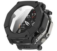 Tyogeephy Coque pour Amazfit T-Rex Ultra 2 Protection Écran, Dur PC Bumper Case avec Protecteur D'écran en Verre Trempé, Antichoc Etui de Protection Couverture Complète PC Cover pour T-Rex Ultra 2