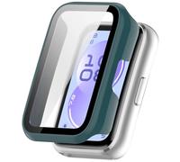 Tyogeephy Coque pour Huawei Band 11/11 NFC Protection Écran, Dur PC Bumper Case avec Protecteur D'écran en Verre Trempé, Antichoc Etui de Protection Couverture Cover pour 11/11 NFC