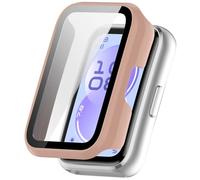 Tyogeephy Coque pour Huawei Band 11/11 NFC Protection Écran, Dur PC Bumper Case avec Protecteur D'écran en Verre Trempé, Antichoc Etui de Protection Couverture Cover pour 11/11 NFC