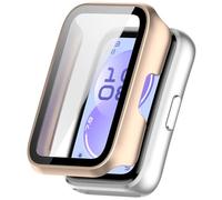 Tyogeephy Coque pour Huawei Band 11 Pro/11 Pro NFC Protection Écran, Dur PC Bumper Case avec Protecteur D'écran en Verre Trempé, Antichoc Etui de Protection Couverture Cover pour 11 Pro/11 Pro NFC
