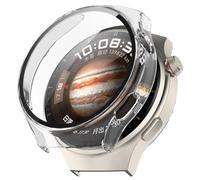 Tyogeephy Coque pour HUAWEI WATCH 4 Pro Space Edition Protection Écran Verre Trempé, Weideworld Mince-Ultra PC Case Housse de Protection Écran pour HUAWEI WATCH 4 Pro Space Edition