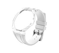 Tyogeephy Coque Transparente en Plastique avec Bracelet en Silicone pour AP x Swatch Royal Pop Montre de Poche - Kit de Conversion en Montre-Bracelet