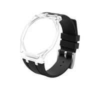 Tyogeephy Coque Transparente en Plastique avec Bracelet en Silicone pour AP x Swatch Royal Pop Montre de Poche - Kit de Conversion en Montre-Bracelet