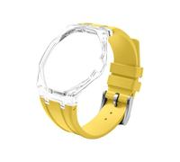 Tyogeephy Coque Transparente en Plastique avec Bracelet en Silicone pour AP x Swatch Royal Pop Montre de Poche - Kit de Conversion en Montre-Bracelet