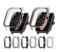 Tyogeephy coques de protection d'écran compatibles avec Amazfit GTS 4 Mini, Coque de protection complète en TPU souple