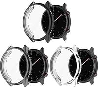 Tyogeephy Écran Protecteur Coques Compatible avec Amazfit GTR 2 & Amazfit GTR 2e Watch TPU Mince Coques [Plating Metal Color Frame] [3D Full Coverage] Coque protectrice pour Amazfit GTR 2 Watch