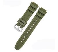 Tyogeephy Étanche Résine Naturelle Remplacement Bracelet 18mm pour Casio AQ- S800W SGW-300H MRW-200H AE-1200 W-800H W-735H