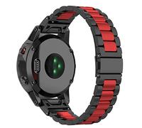 Tyogeephy Fenix 7/6 Pro/5 Bracelet, Quick Release Easy Fit 22mm Acier inoxydable Métal Bracelet Compatible avec Garmin Fenix 7/5 Plus /6 Pro/Forerunner 935/945/ Instinct 2 Smartwatch