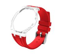 Tyogeephy Glacier Clair Lanière en Silicone pour AP x Swatch Royal Pop - Adaptée au Boîtier en Biocéramique de 40 mm