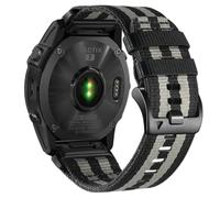 Tyogeephy Nylon Bracelet Compatible avec Garmin Fenix 8 47MM/Fenix E 47MM/Instinct/Fenix 7/6/5/Forerunner 945, Hommes Femmes Souple Réglable Sport Respirant Bracelet Compatible avec Descent G1