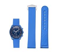 Tyogeephy Quick-release Bracelet compatible avec Omega Bioceramic MoonSwatch Collection/Seamaster 300, 20mm bracelet de rechange réglable en silicone souple