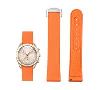 Tyogeephy Quick-release Bracelet compatible avec Omega Bioceramic MoonSwatch Collection/Seamaster 300, 20mm bracelet de rechange réglable en silicone souple