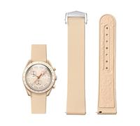 Tyogeephy Quick-release Bracelet compatible avec Omega Bioceramic MoonSwatch Collection/Seamaster 300, 20mm bracelet de rechange réglable en silicone souple